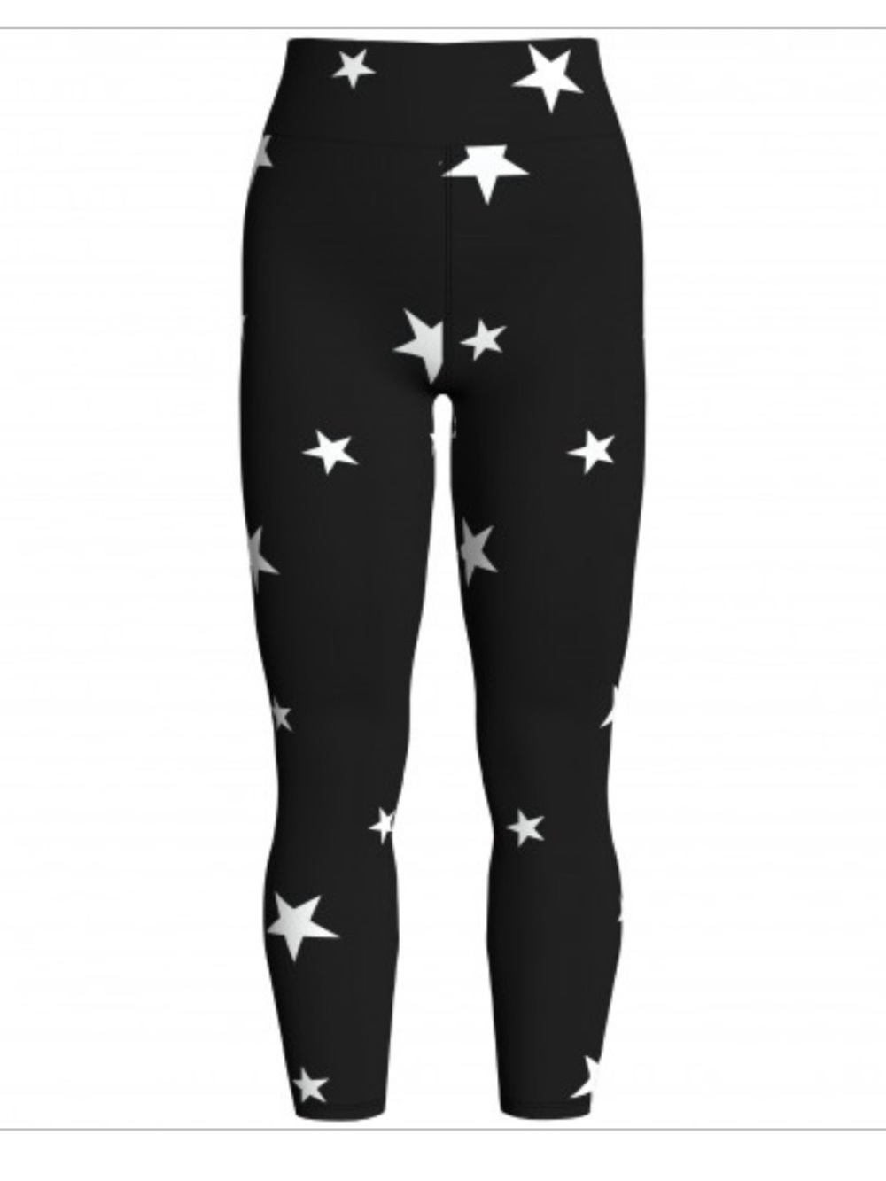 LuLaRoe Black Leggings with White Star Accents perfect for the 4th of July